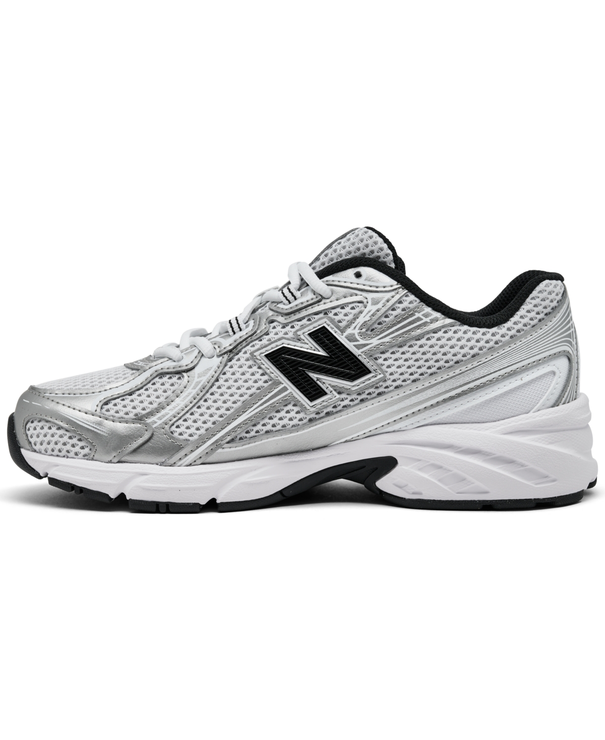 New Balance Little Kids 740 Casual Sneakers From Finish Line In Silver