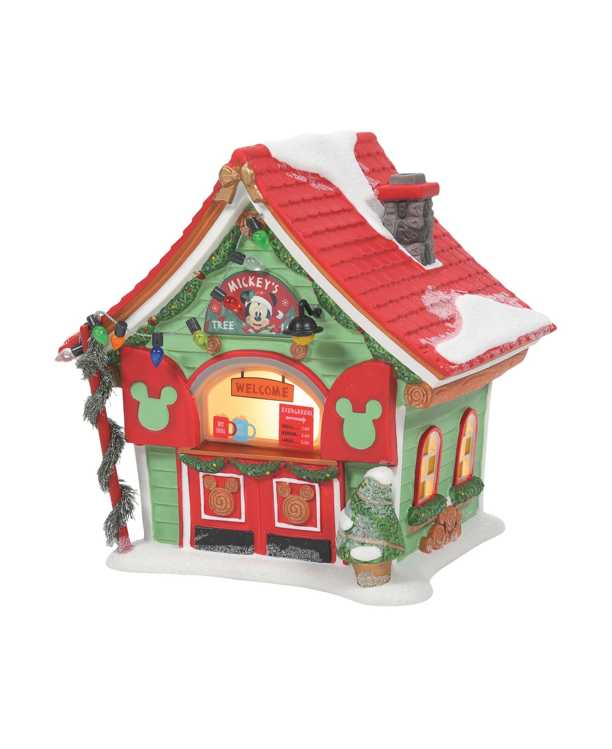 Department Five Mickey's Porcelain Tree Lot Accessory In Multi