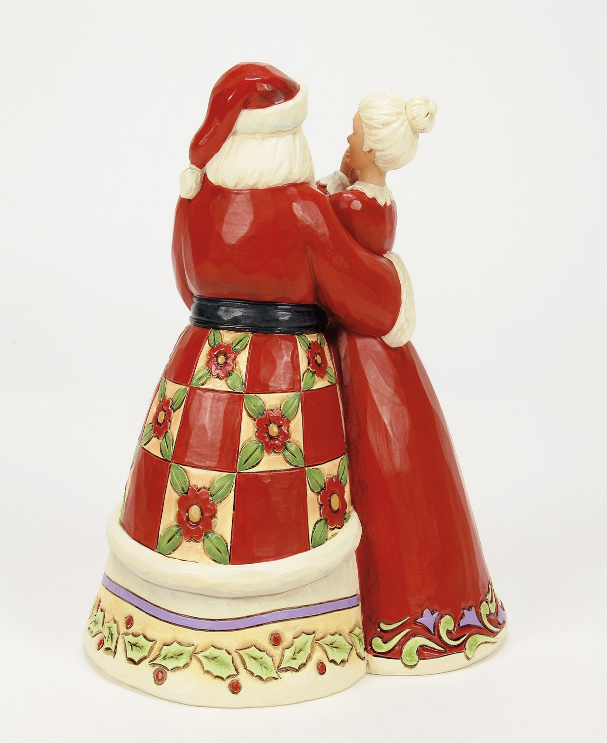 Jim Shore Santa And Mrs. Claus Figurine In Red