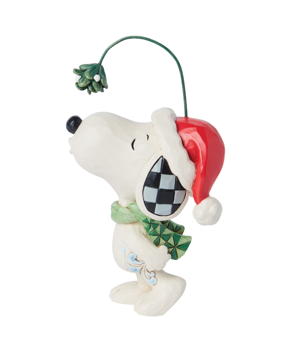 Jim Shore Snoopy Mistletoe Mini Figurine In Multi