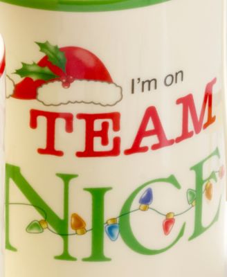Holiday Naughty & Nice Mugs, Set of 2