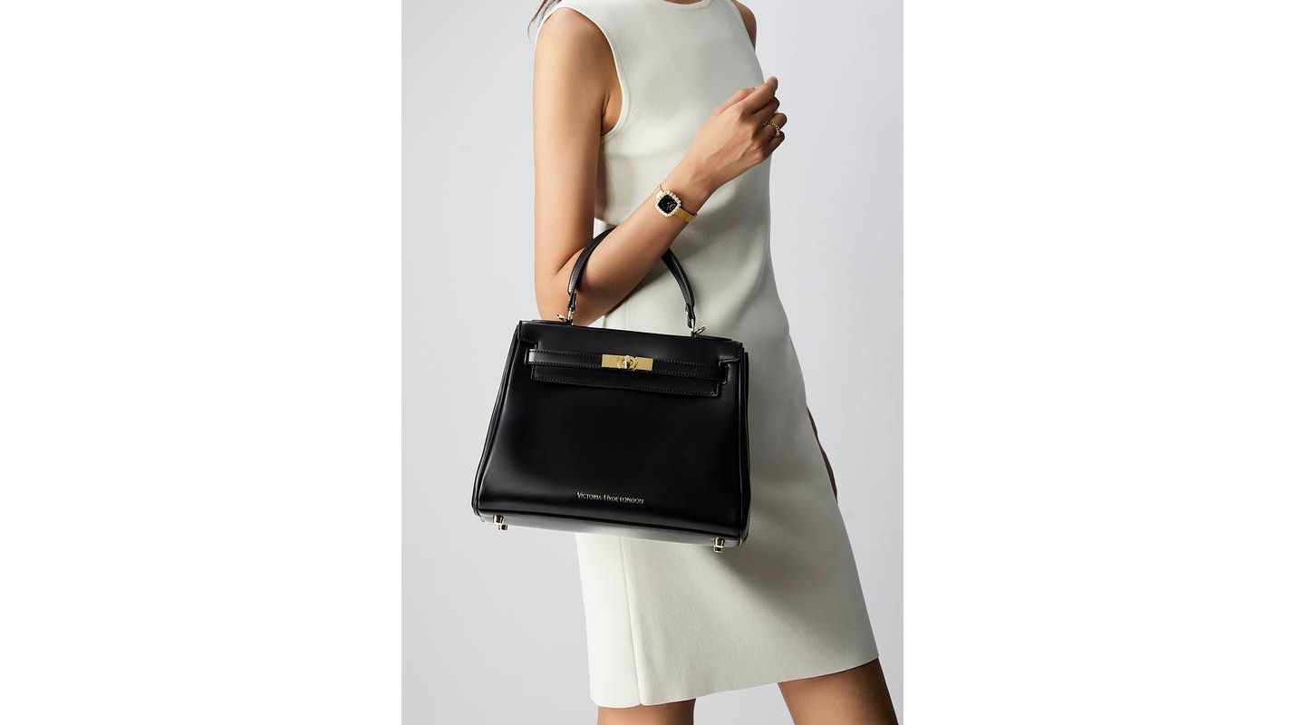 Женская сумка Victoria Hyde London Victoria Handbag with Gold Hardware, цвет: Чёрный — фото 2