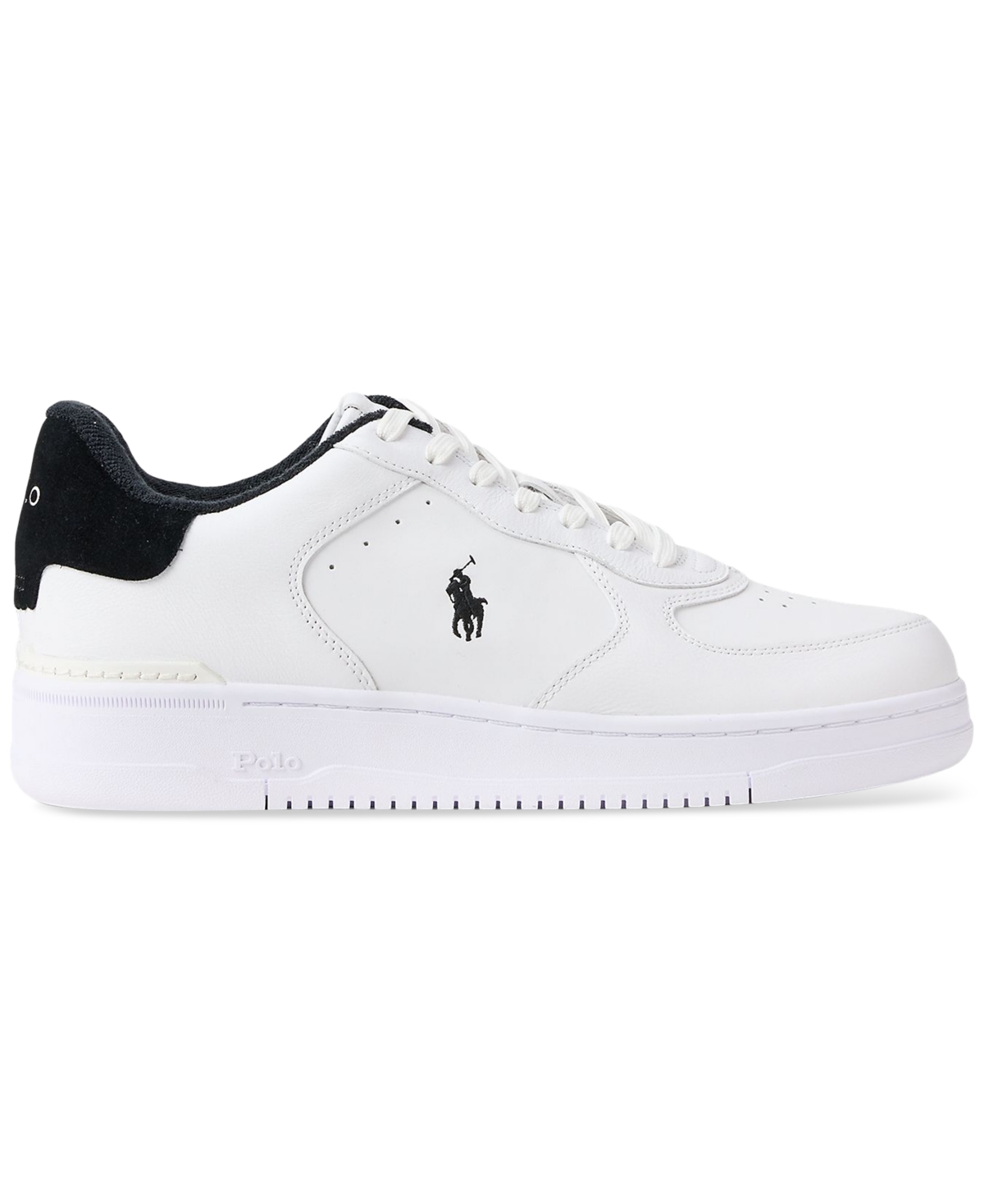 Polo Ralph Lauren Men's Masters Court Leather Sneakers In White