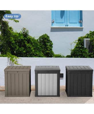 50 GAL Outdoor Resin Waterproof Deck Box with Lockable Lid
