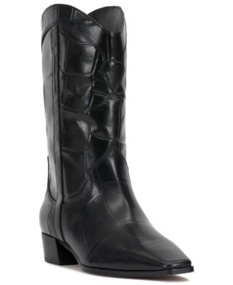 Vince Camuto Women's Prilie Square-Toe Western Boots - Macy's