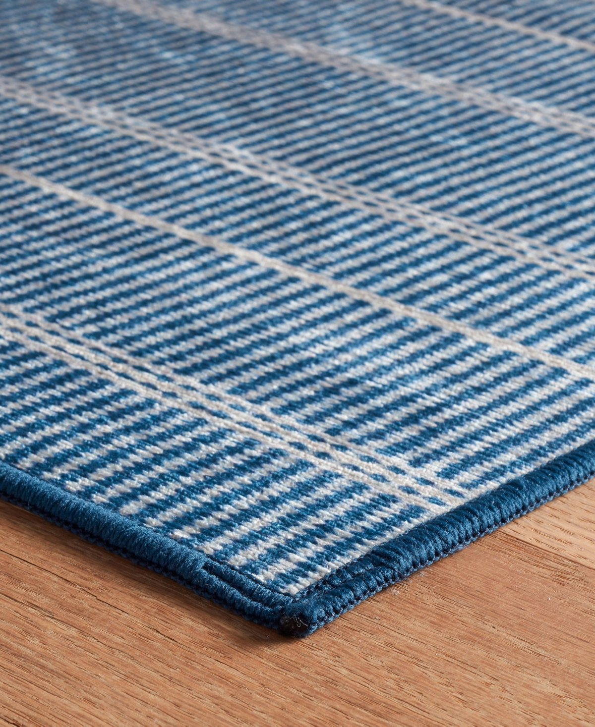 Dash And Albert Rugs By Annie Selke Samson Machine Washable Da2196 3'x5' Area Rug In Blue