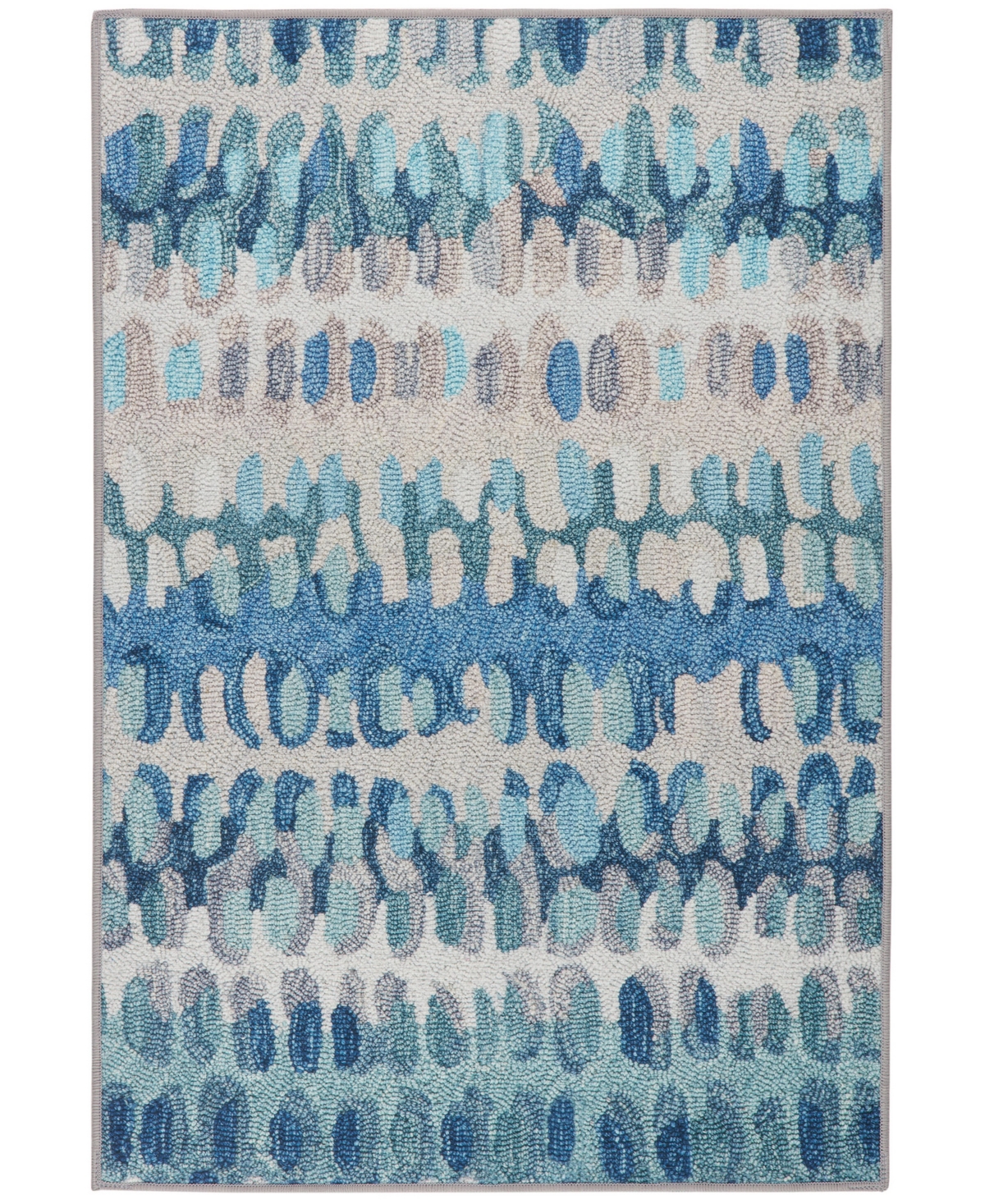 Dash And Albert Rugs By Annie Selke Paint Chip Machine Washable Da2047 8'x10' Area Rug In Blue