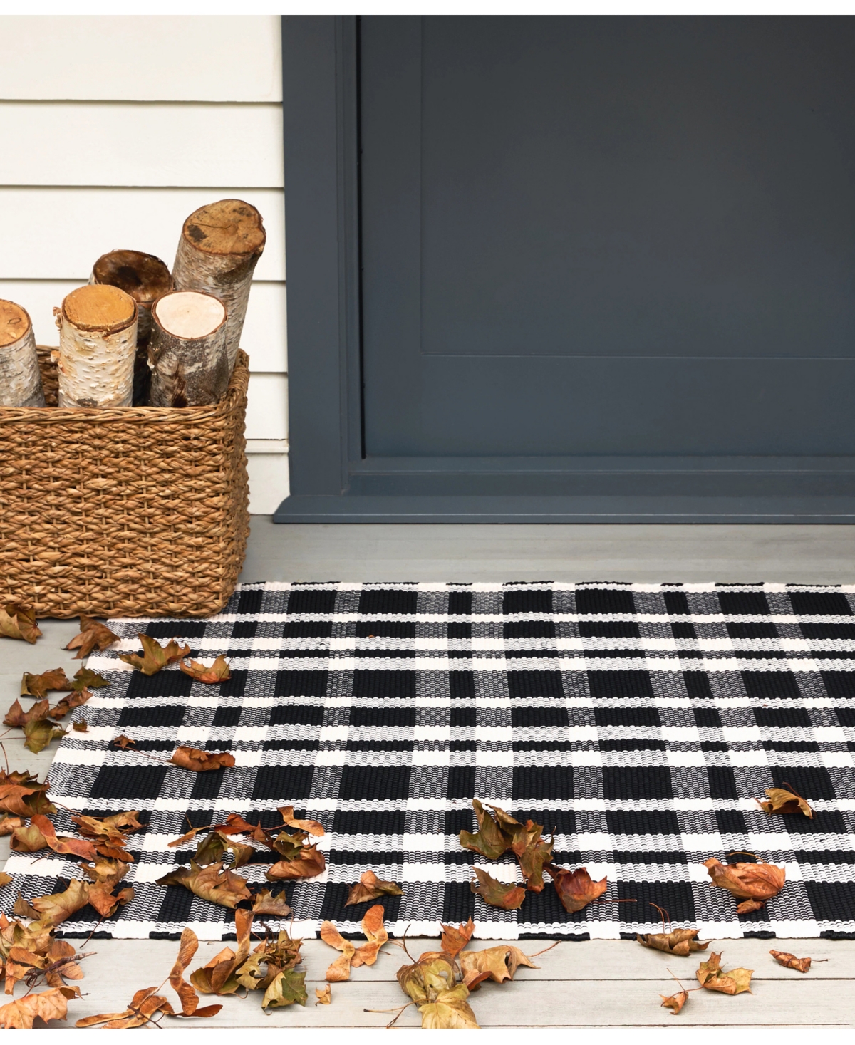 Dash And Albert Rugs By Annie Selke Tattersall Indoor/outdoor Da982 2'x3' Area Rug In Black