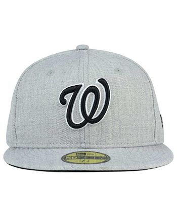 New Era Washington Nationals Black & Red 59FIFTY Fitted Cap - Macy's