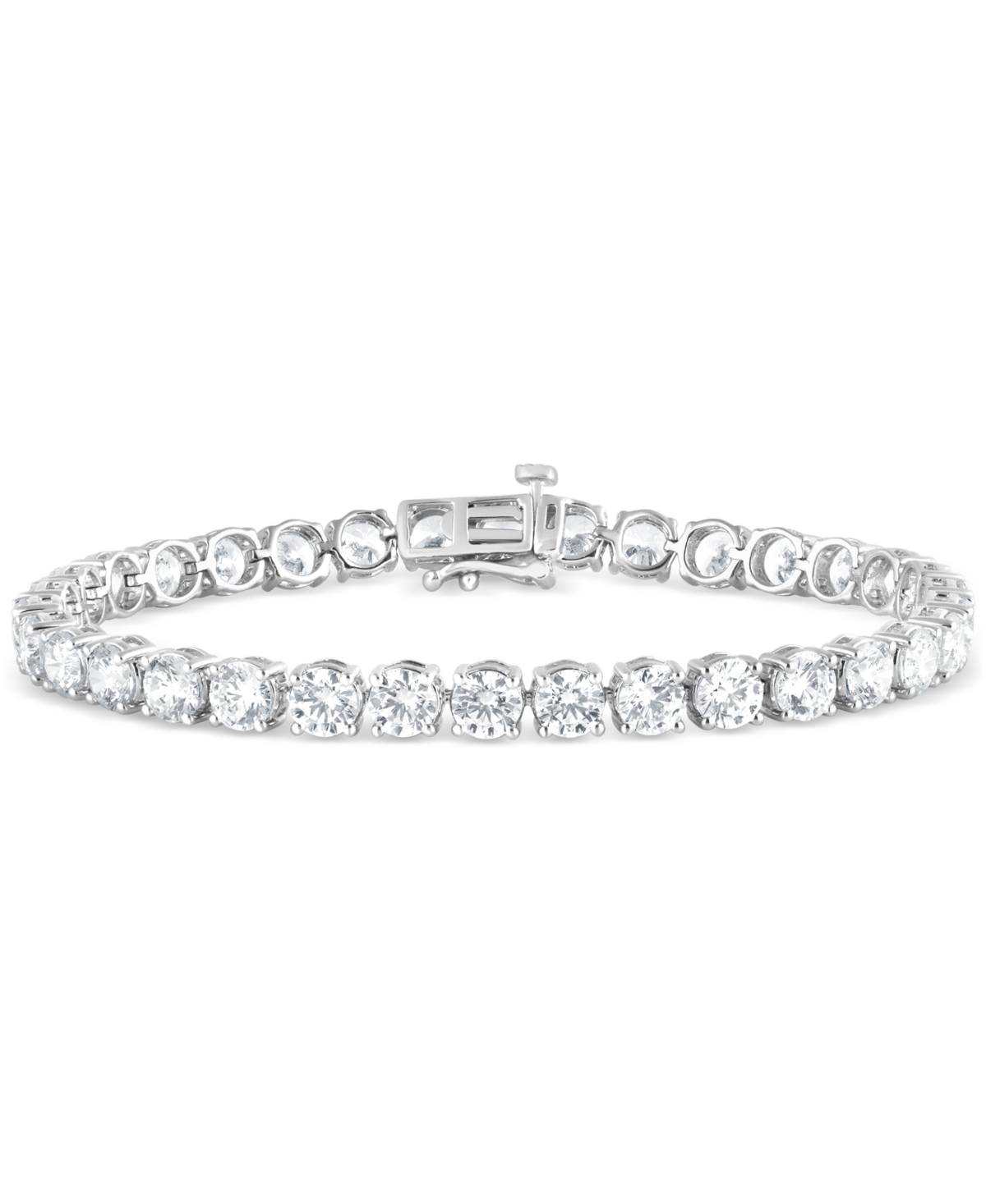Badgley Mischka Lab Grown Diamond Tennis Bracelet (15 Ct. T.w.) In 14k White Gold In Gold