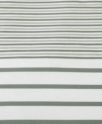 Cooper Stripe Cotton Reversible 3-Pc. Comforter Set, Full/Queen