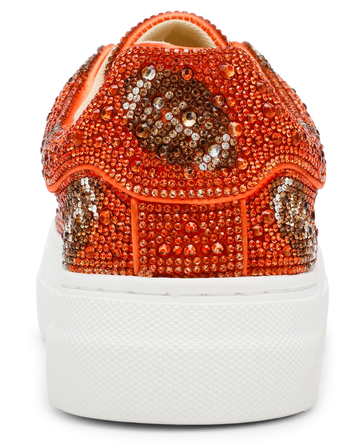 Betsey Johnson Women's Sidny Platform Lace-up Sneakers In Orange