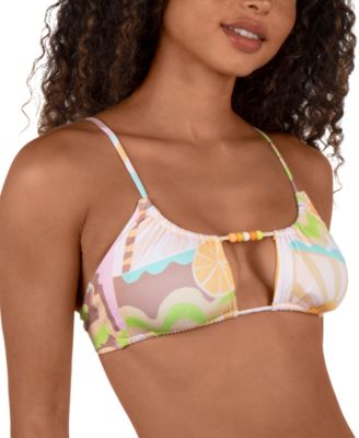 Juniors' Vacay Dreams Scoop-Neck Bralette Bikini Top