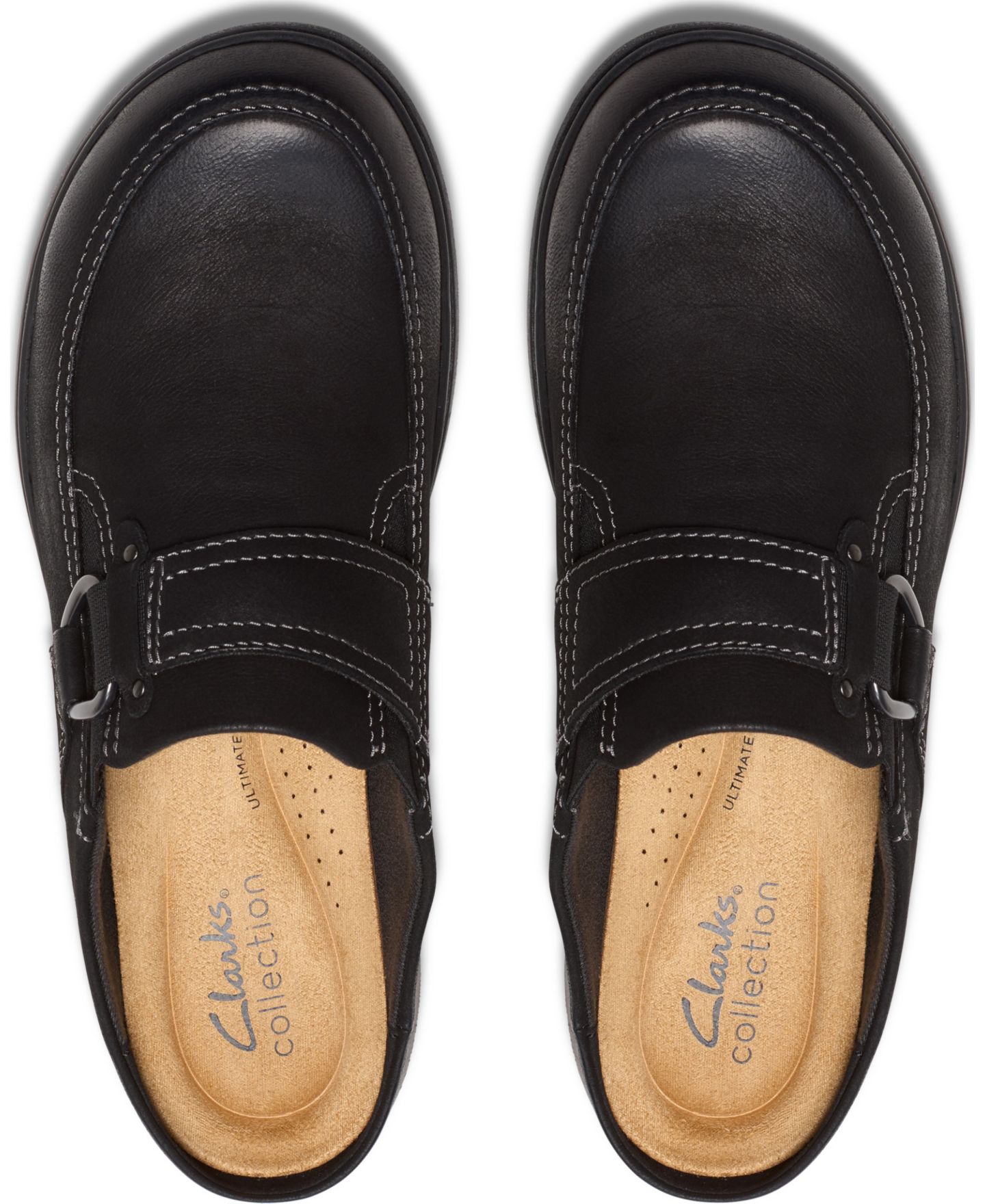 Женские сабо Clarks Carleigh Viola Round Toe Mules, цвет: Чёрный нубуковый — фото 4