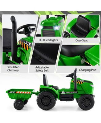 2-in-1 Kids Ride On Tractor 12V Battery Powered Toy Car w/ Remote Control