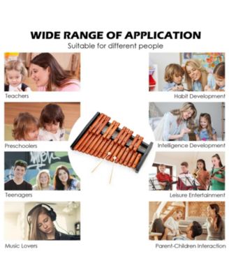 Premium Children s Musical Educational Toy with Wooden Base