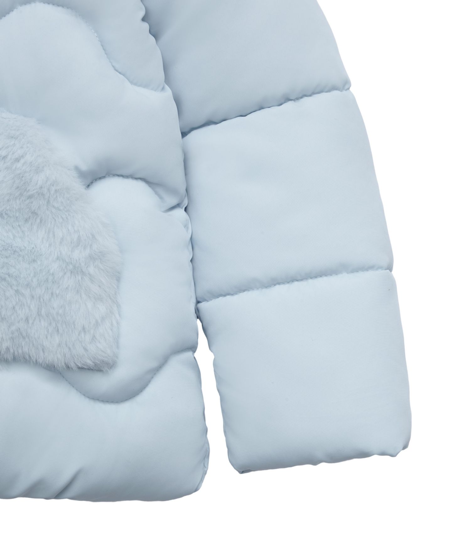 Куртка Rokka&Rolla Soft Lined Puffer Jacket 6-24M для девочек-малышей, цвет: Синий — фото 7