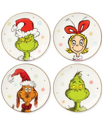 Lenox - Merry Grinchmas Porcelain Accent Plates, Set of 4