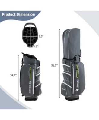9.5 Inch Lightweight Golf Cart Bag with 15 Way Top Dividers