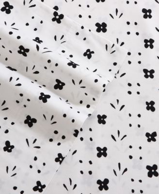 Kukkaketo 200-Thread Count Cotton Percale 4-Pc. Sheet Set, Queen