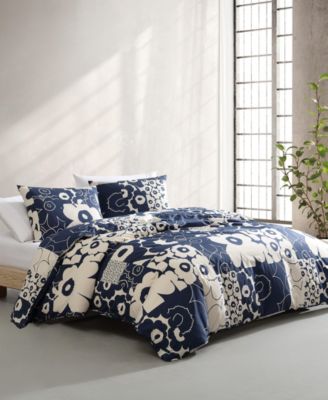 Unikko Kollaasi Cotton 3-Pc. Duvet Cover Set, Full/Queen