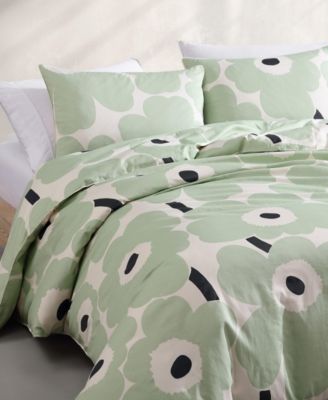 Unikko Cotton 3-Pc. Duvet Cover Set, Full/Queen