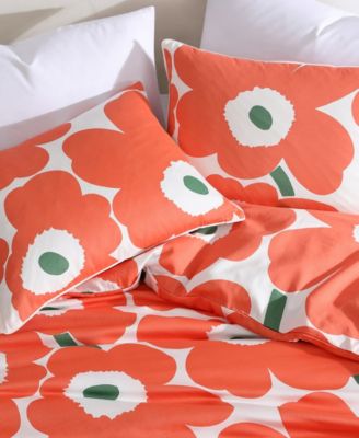 Unikko Cotton 3-Pc. Duvet Cover Set, Full/Queen
