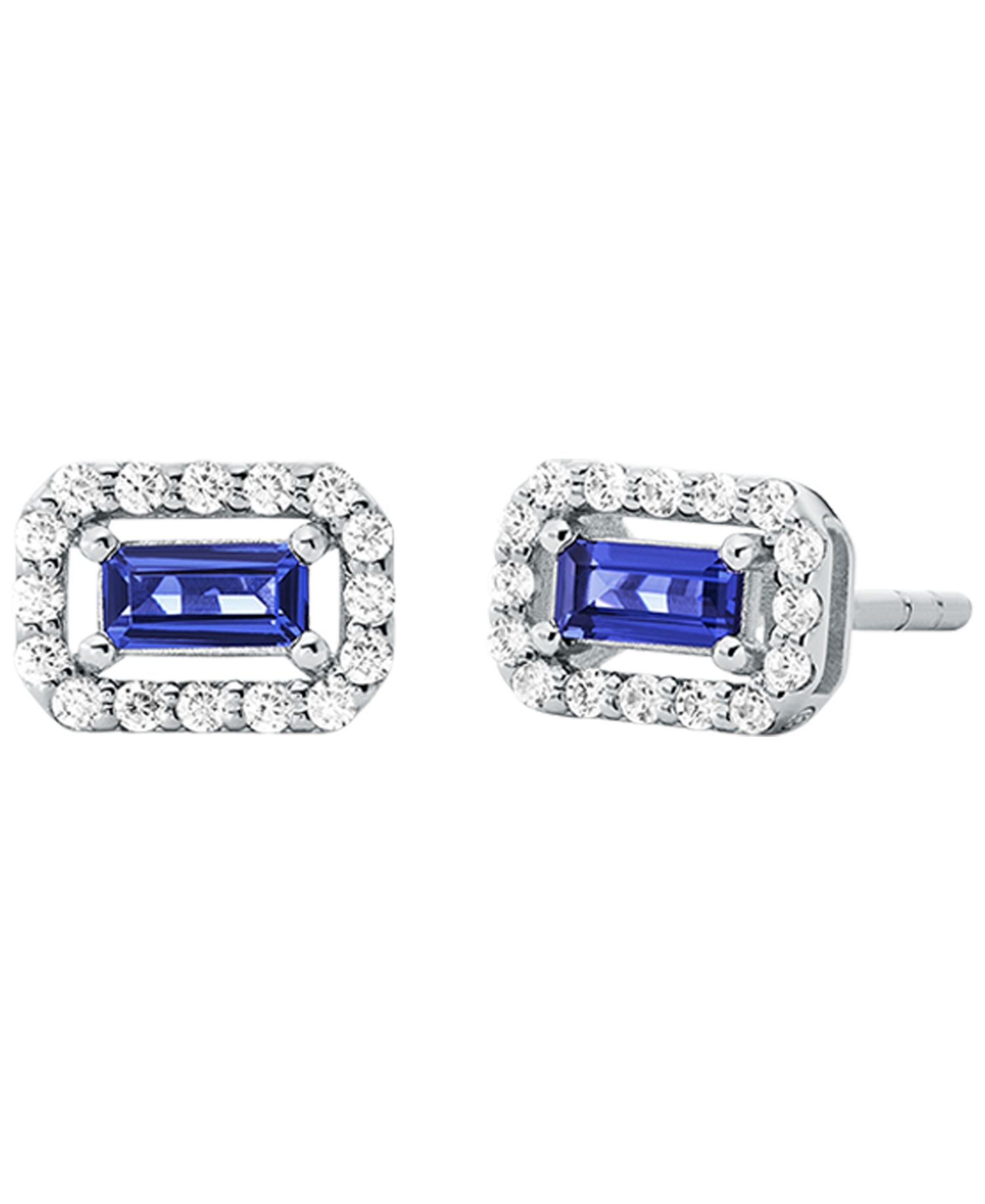 Cubic Zirconia Cut Stud Earrings