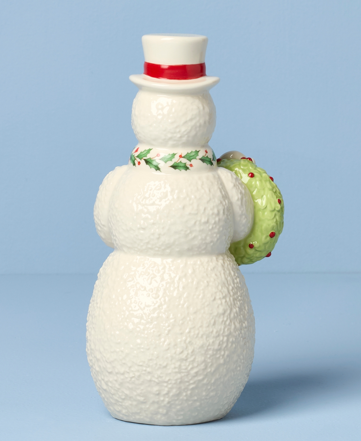 Lenox 2025 Snowman With Wreath Figurine In White