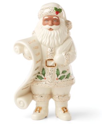 Lenox - 2025 African American Santa with List Figurine