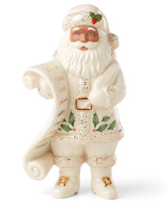 Lenox 2025 African American Santa with List Figurine - Macy's