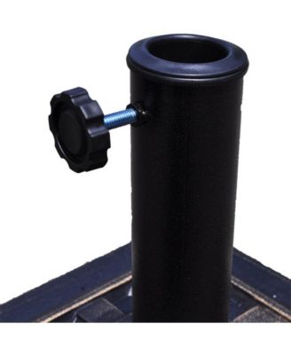 17.5 Inch Heavy Duty Square Umbrella Base Stand of 30 lbs for Outdoor