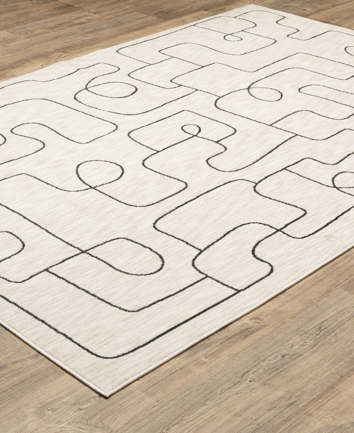 Oriental Weavers Hunter Hnt06 9'10"x12'10" Area Rug In Neutral