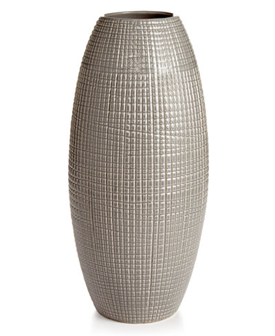 Home Design Studio Oversized Crosshatch Vase, Only at Macy's