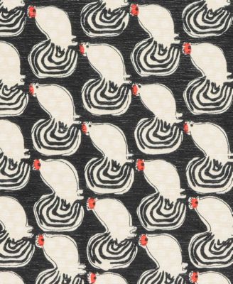 Cock-a-doodle-doo Machine Washable DA2169 5'x8' Area Rug