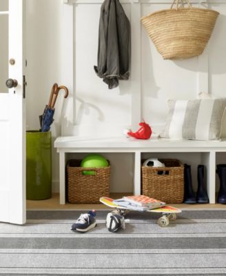 Gunner Stripe Machine Washable DA2038 3'x5' Area Rug