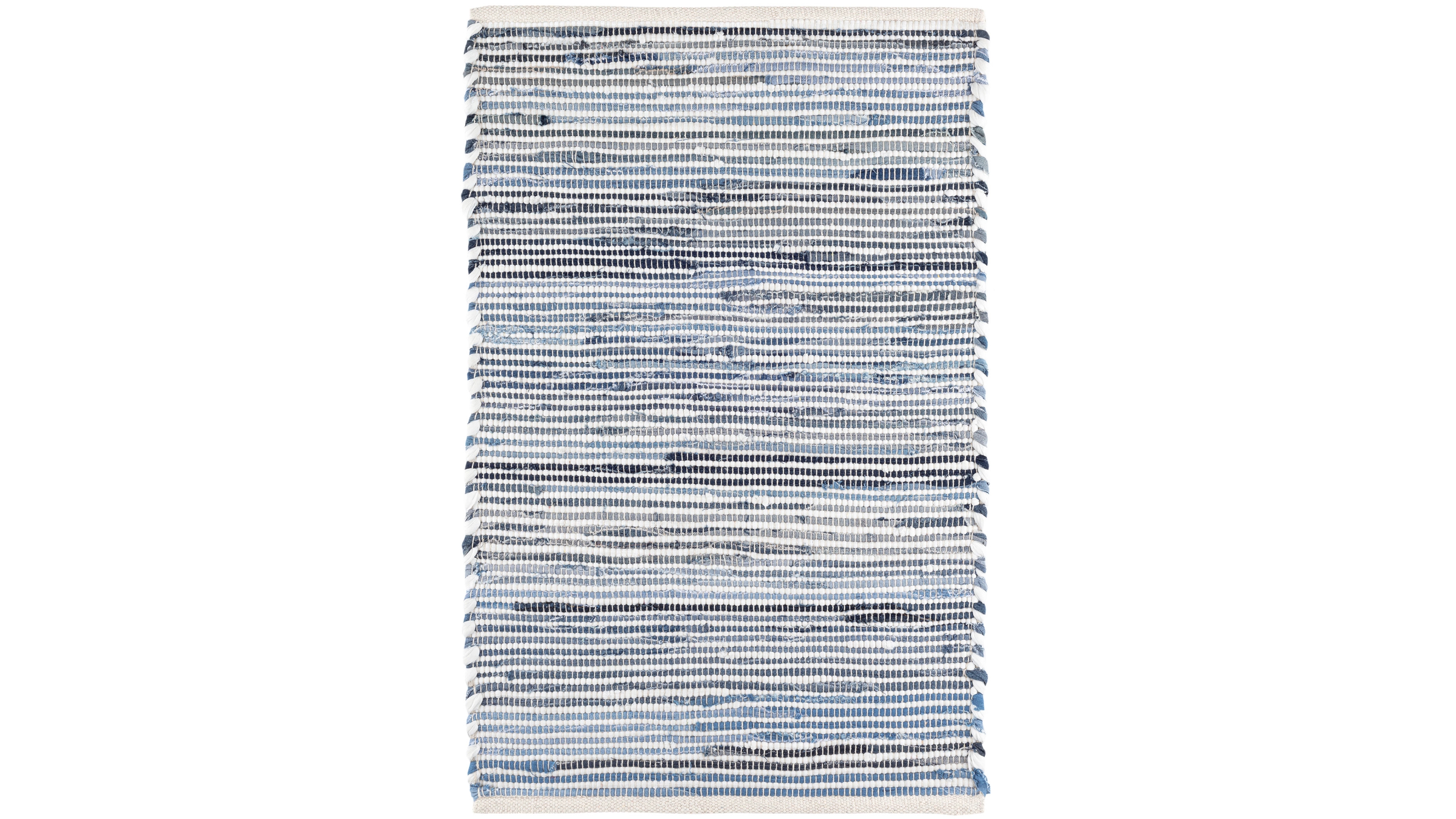 Dash and Albert Rugs by Annie Selke Denim Rag Ribbed DA1678 8'x10' Area Rug