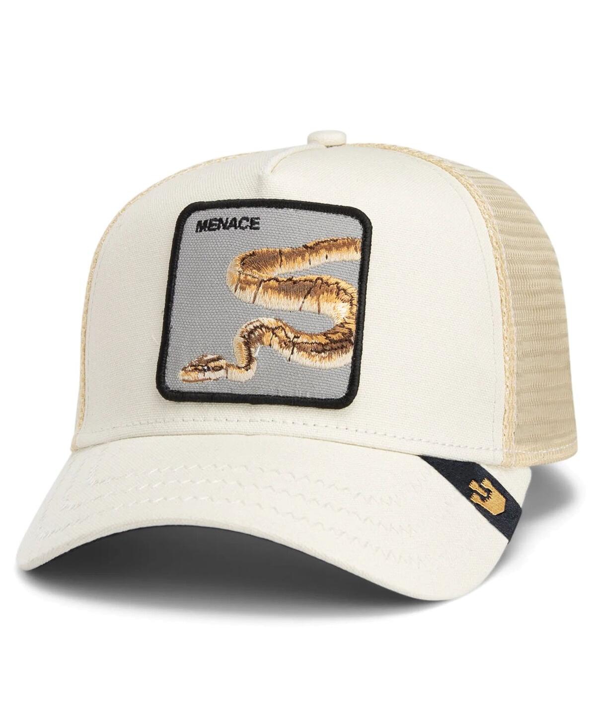 Goorin Bros Men's Cream Deadly Companion Adjustable Canvas Trucker Hat - Cream