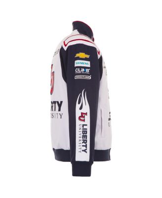 Men's White William Byron Liberty University Full-Snap Twill Uniform Jacket