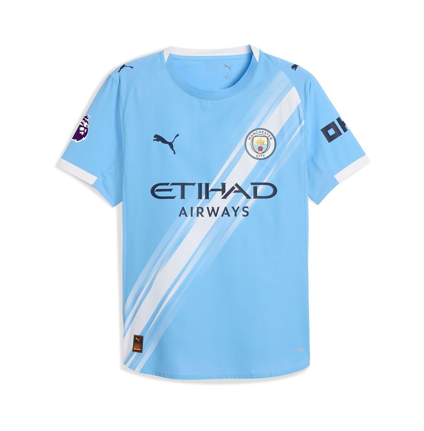 Мужской топ PUMA Erling Haaland Sky Blue Manchester City 2025/26 Home Authentic Player Jersey — фото 2