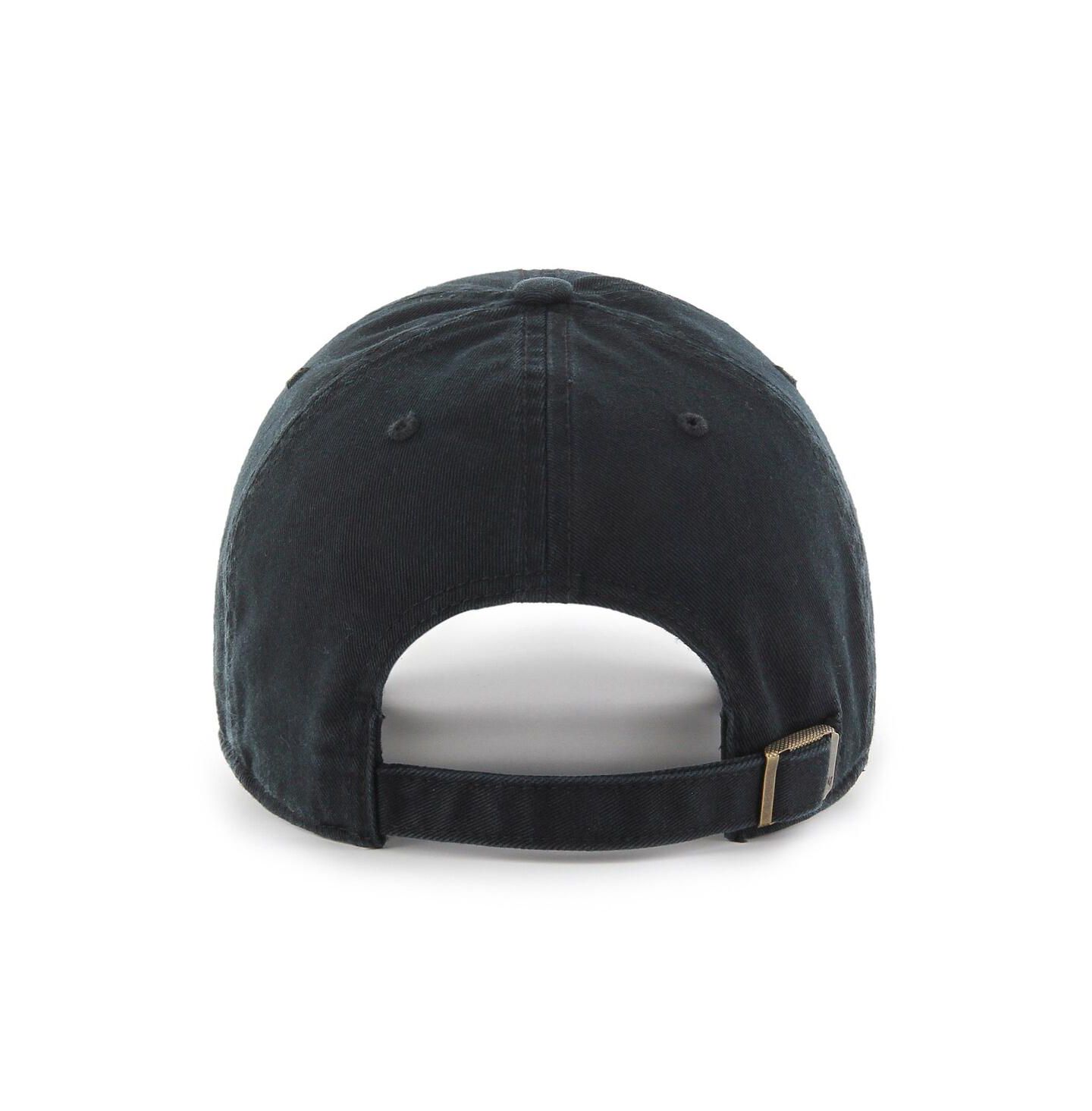 Мужская кепка '47 Brand Black Indiana Pacers Primary Logo Clean Up Adjustable Hat — фото 2