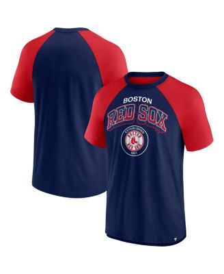 Fanatics - Men's Navy/Red Boston Red Sox Fundamentals Walk Off Raglan T-Shirt