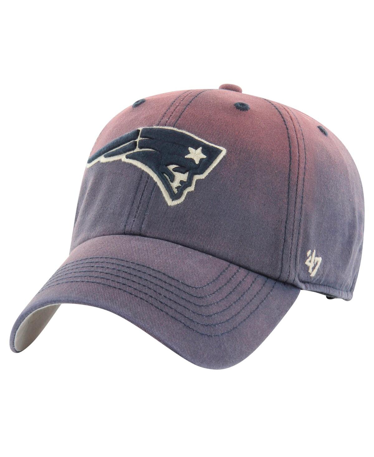 47 Brand Men's Navy New England Patriots Dusted Relaxed Clean Up Adjustable Hat