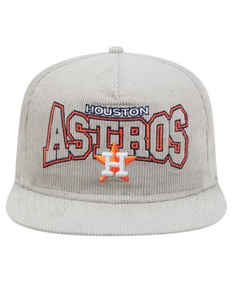 Men's Gray Houston Astros Corduroy Golfer Snapback Hat