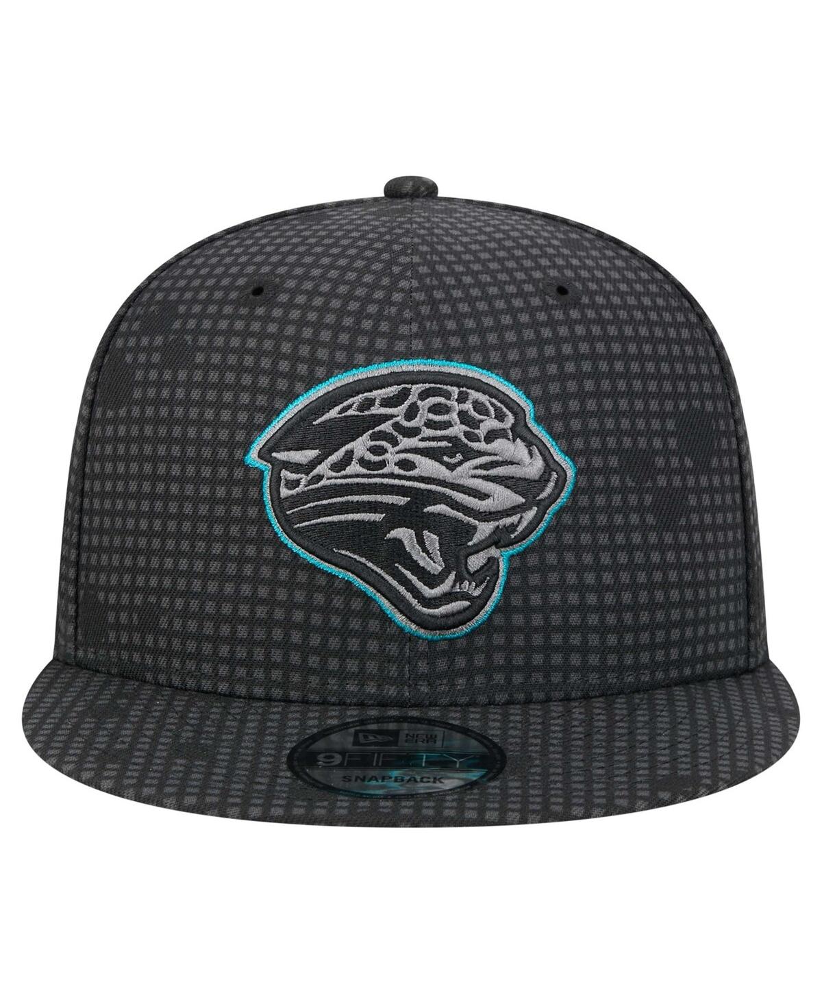 New Era Men's Black Jacksonville Jaguars Midnight Ink Pop Outline 9FIFTY Snapback Hat