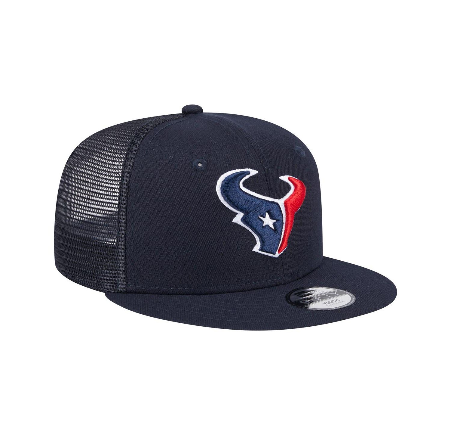 Big Boys and Girls Navy Houston Texans Main Trucker Snapback Hat