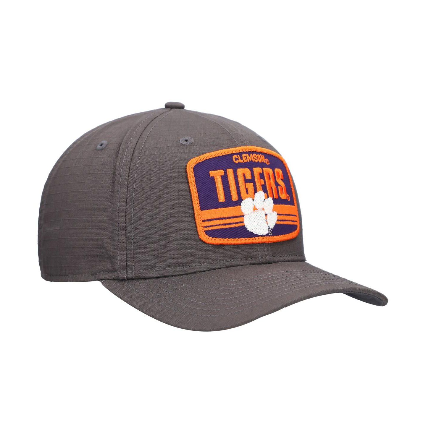 Мужская кепка New Era Charcoal Clemson Tigers Team Elevated 9SEVENTY Stretch-Snap Adjustable Hat — фото 3