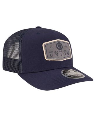 Men's Navy Philadelphia Union Labeled 9SEVENTY Trucker Stretch-Snap Adjustable Hat