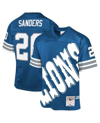 Mitchell & Ness - Big Boys and Girls&nbsp;Barry Sanders Blue Detroit Lions 1996 Throwback Fashion Jersey