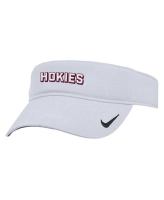 Nike - Men's White Virginia Tech Hokies 2025 On-Field Ace Performance Adjustable Visor Hat